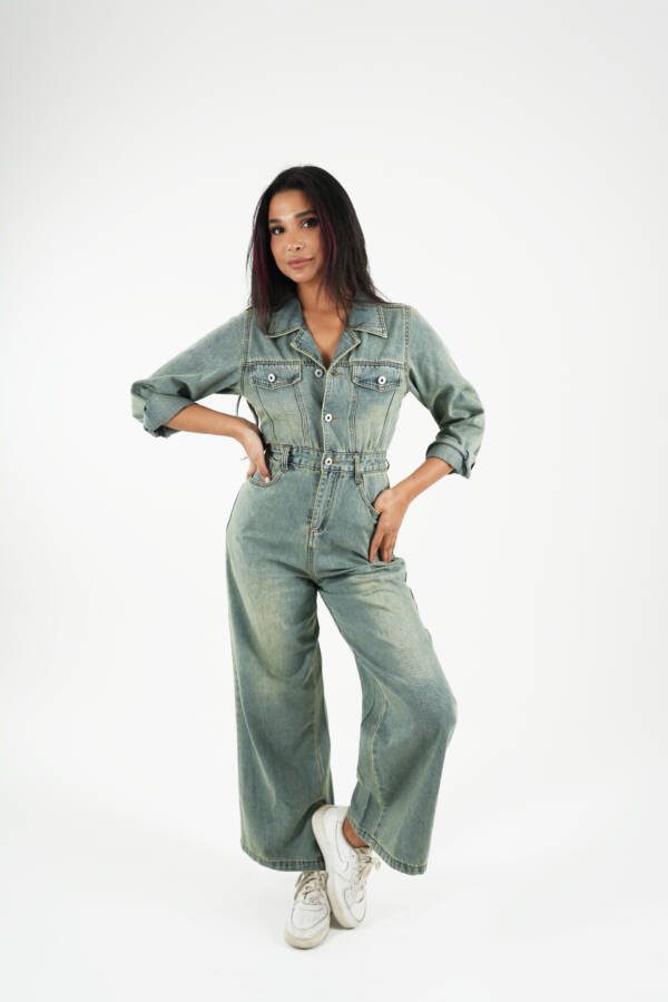 ⁦Denim Jumpsuits⁩ - الصورة ⁦2⁩