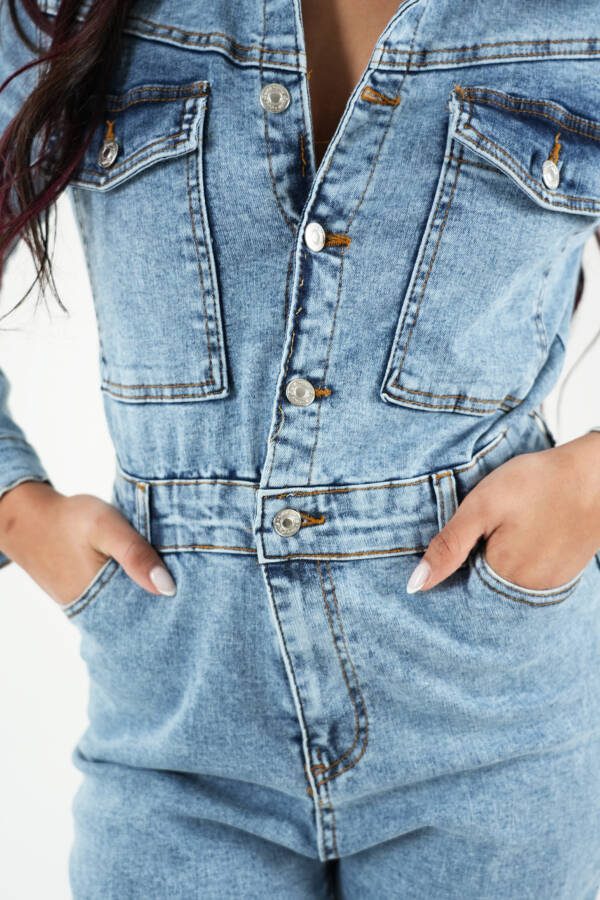 ⁦Denim Jumpsuits⁩ - الصورة ⁦3⁩